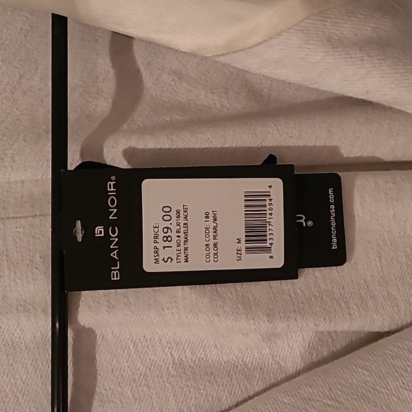 Blanc Noir sweatshirt jacket with satin hood - Picture 2 of 8